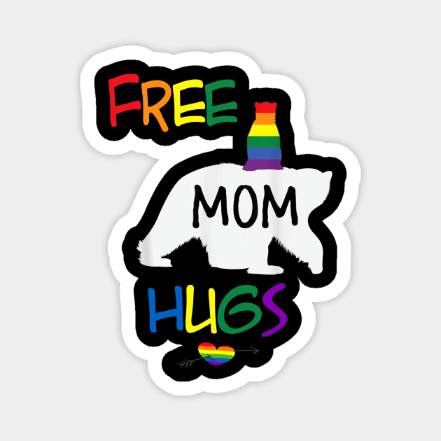 Free Mom Hugs Magnet by lostbearstudios