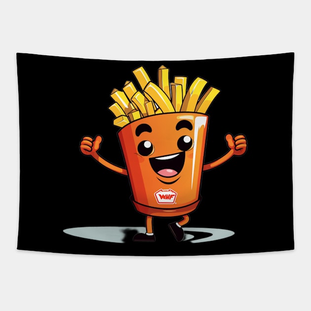 kawaii french fries T-Shirt cute potatofood Tapestry by nonagobich