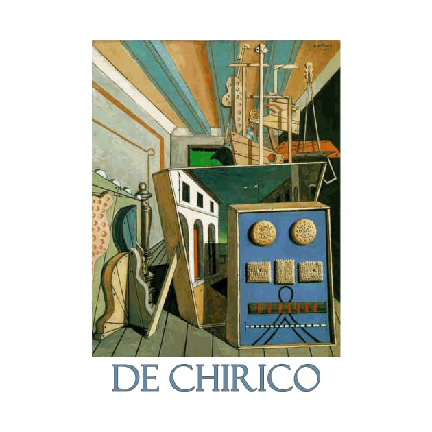 Metaphysical Interior with Biscuits (1916) by Giorgio de Chirico by Naves