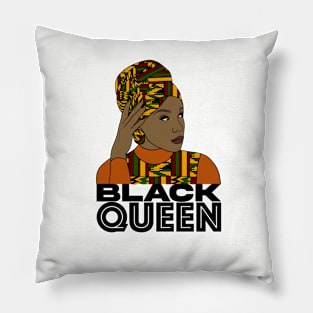 Black Queen Melanin Poppin Black History Gift Pillow