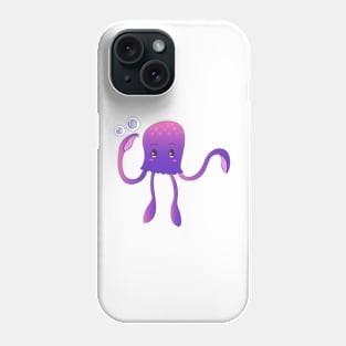 Jun the Happy Squid Phone Case