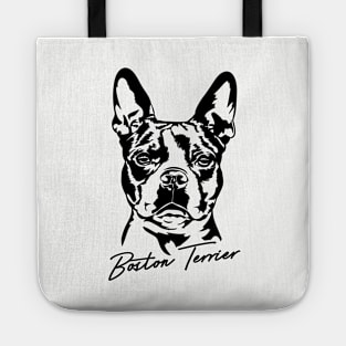 Boston Terrier Portrait dog lover Tote