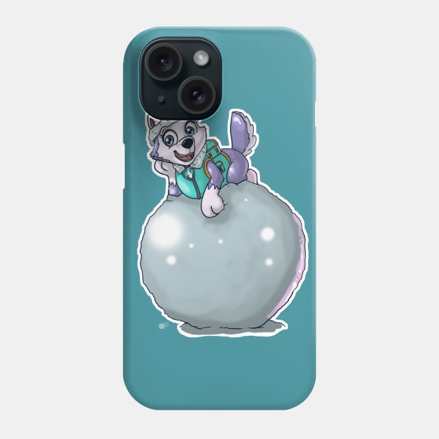 Everest Snowball Phone Case by miguelmickey