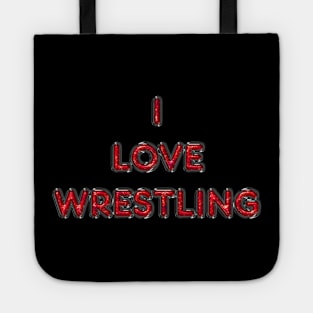 I Love Wrestling - Red Tote