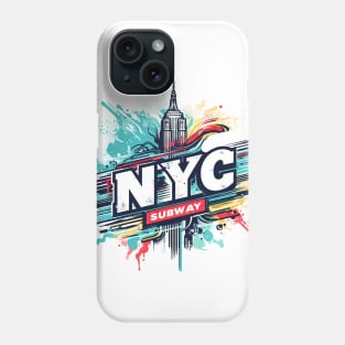 New York Subway color splash Phone Case