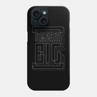 Dream BIG - Pixel Line Art Phone Case