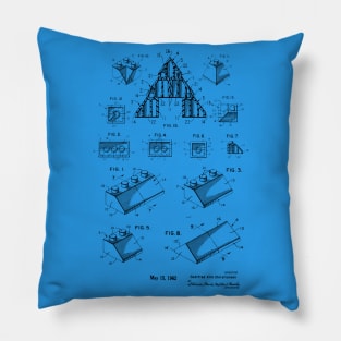 Legos Building Bricks Patent 1962 Pillow