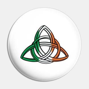 Irish Flag Celtic Knot Pin