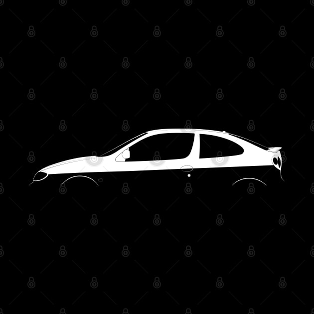 Renault Megane Coupe Silhouette by Car-Silhouettes