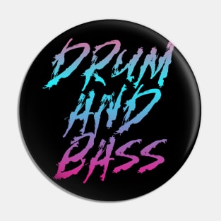 DRUM AND BASS  - Bass Gradient (Blue/pink/purple) Pin