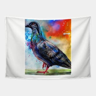 Colorful Pigeon Tapestry