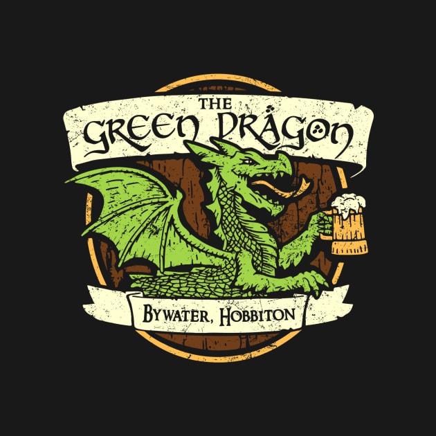 Dragon Tavern (Black Print) by Miskatonic Designs