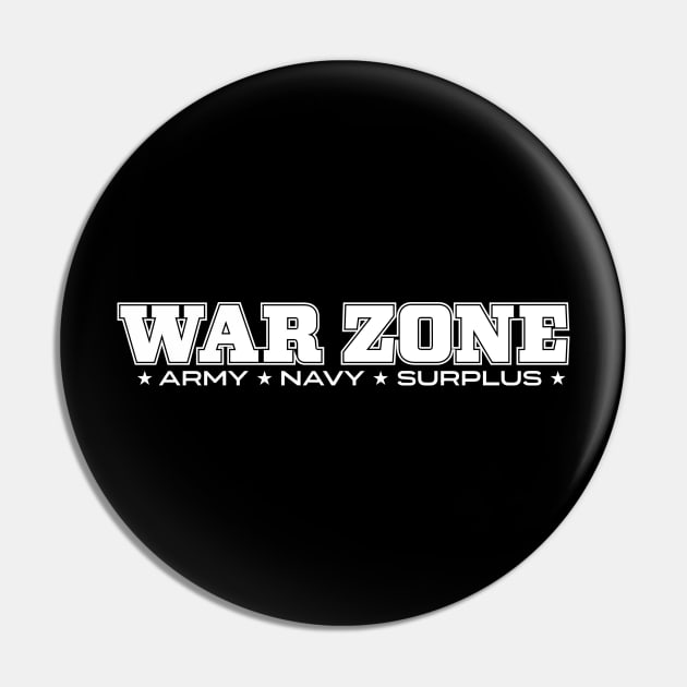 Army Navy Surplus Warzone Pin by RetroReview