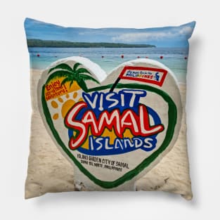 Kaputian Beach, Island Garden City of Samal, Davao del Norte, Mindanao, Philippines Pillow