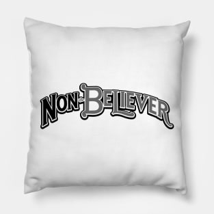 Nonbeliever Vintage by Tai's Tees Pillow