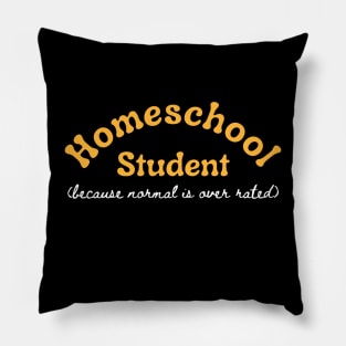 Homeschool Student Funny Homeschool Pillow