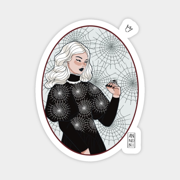 Spider girl Magnet by fiorellaannoni