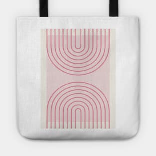 Pink Abstract Preppy Y2k Maximalist Design Tote