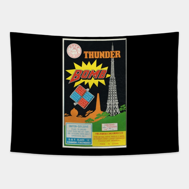 Thunder Bomb Firecracker Tapestry by AKPowPow