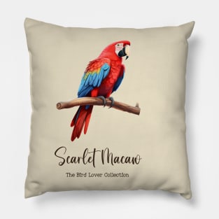 Scarlet Macaw - The Bird Lover Collection Pillow