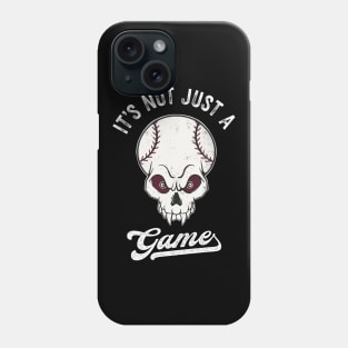 Baseball Lover Skully Not Just A Game Phone Case