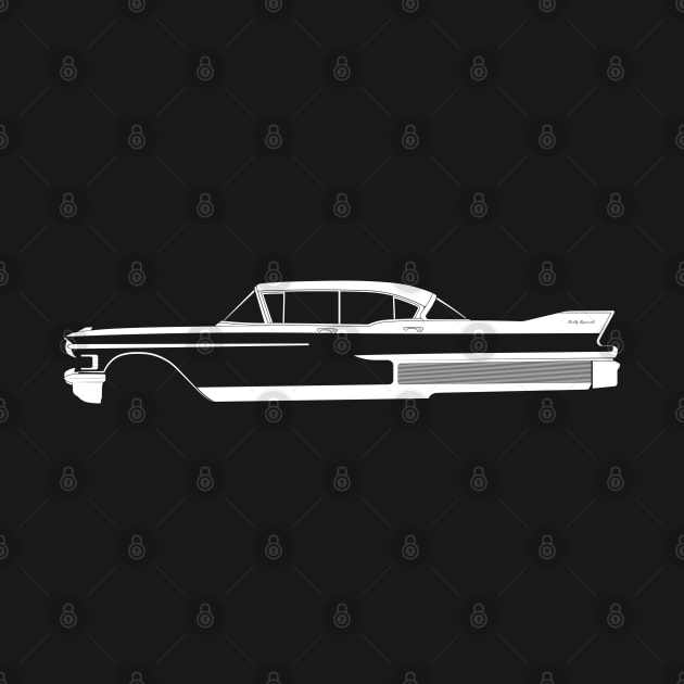 Cadillac Fleetwood Sixty Special (1958) Silhouette by Car-Silhouettes