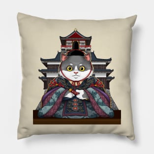 Asiatic emperor cat Pillow