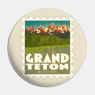 Grand Teton National Park Stamp Pin