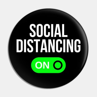 Social Distancing ON Pin