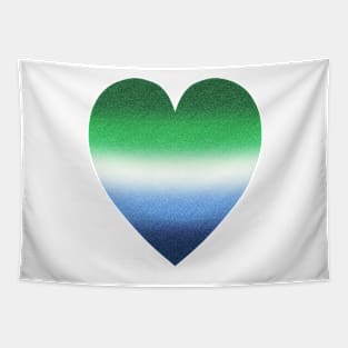 Gradient Gay Male Pride Heart Tapestry