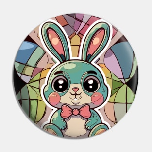 Happy Easter Bunny Pin