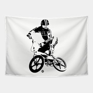 Cross up BMX jump Tapestry