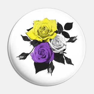 Non-Binary Roses Pin