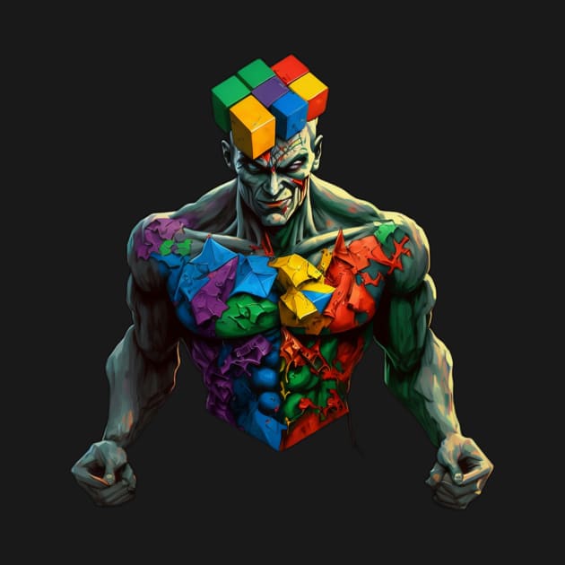 Rubik's Cube Man villain by QUENSLEY SHOP