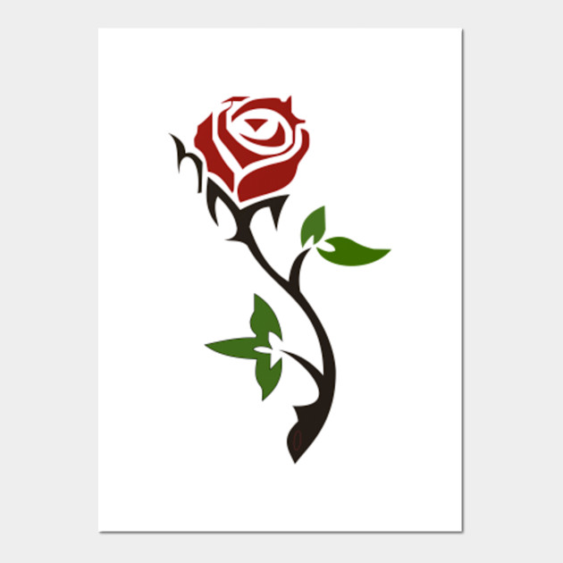 Limited Edition Exclusive Simple Rose Simple Rose Affiche Et Impression D Art Teepublic Fr