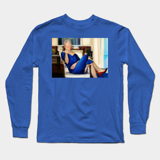 Bill Clinton Blue Dress Painting Bill Clinton Blue Dress