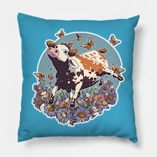 WaterColour Cow Pillow