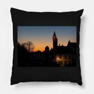 Bruges in the dark Pillow