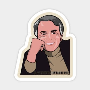 Carl Sagan Cartoon Magnet