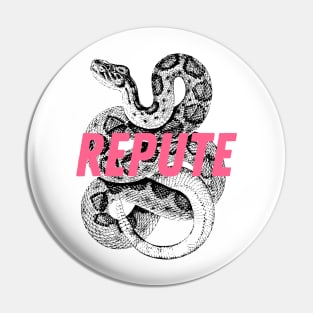 Repute reputation in spanish design Pin