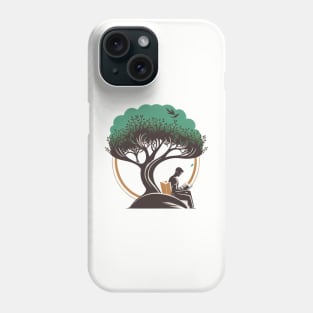 Book Reading under a Tree - Designs for a Green Future Phone Case