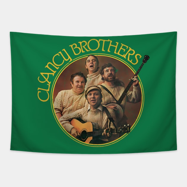 The Clancy Brothers -- Faded Vintage Look Tapestry by feck!