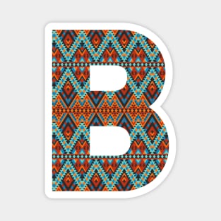 Letter B- boho design Magnet