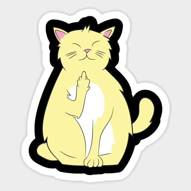 Cat Middle Finger Shirt Cat Lover Gift Cat Middle Finger