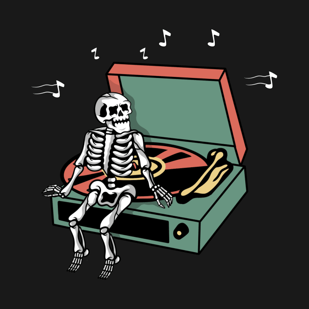 Music and Skull, Music and skeleton, Musician Skull, Musician Skeleton by gggraphicdesignnn