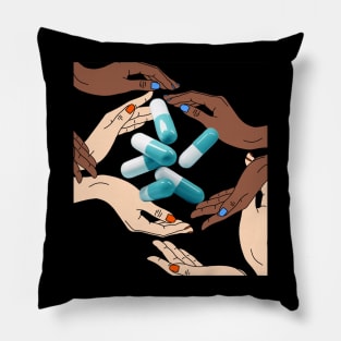 Raining pills Pillow