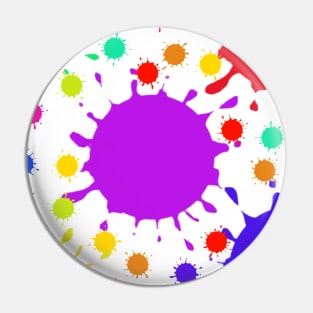 COLORFUL WATERCOLOR SPLATTER PATTERN BACKGROUND Pin