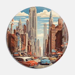 New York City United States of America Tourism Vintage Pin