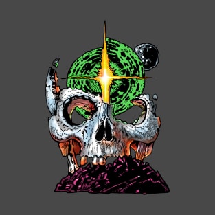 space skull planets T-Shirt