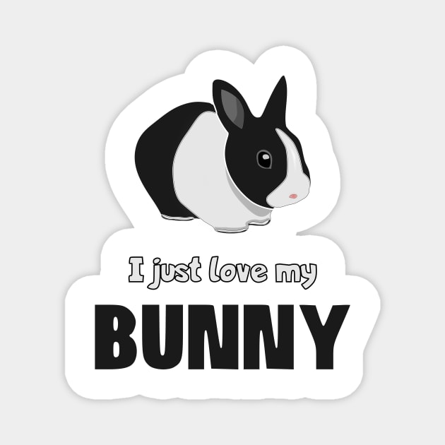I just love my bunny Magnet by The_Dictionary